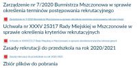 rekrutacja 2020-2021 zdjęcie dokumentów