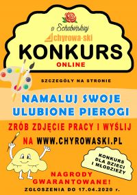 plakat konkurs namaluj swoje ulubione pierogi